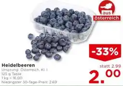 Unimarkt Heidelbeeren Angebot