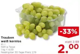 Unimarkt Trauben weiß kernlos Angebot