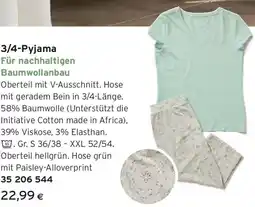Tchibo Eduscho 3/4-Pyjama Angebot