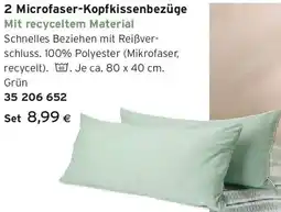 Tchibo Eduscho 2 Microfaser-Kopfkissenbezüge Angebot