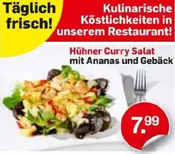 Möbel Ludwig Hühner Curry Salat mit Ananas und Gebäck Angebot