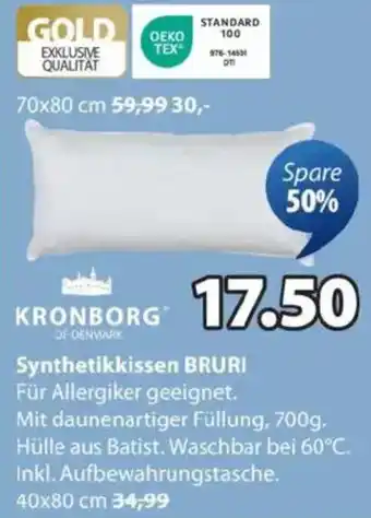 JYSK Synthetikkissen BRURI Angebot