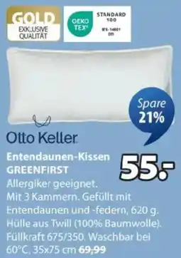 JYSK Entendaunen-Kissen GREENFIRST Angebot
