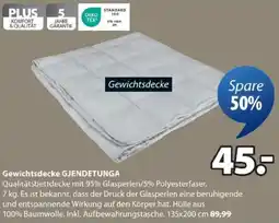JYSK Gewichtsdecke GJENDETUNGA Angebot