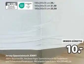 JYSK Jersey-Spannleintuch JENNY Angebot