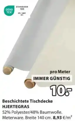 JYSK Beschichtete Tischdecke HJERTEGRAS Angebot