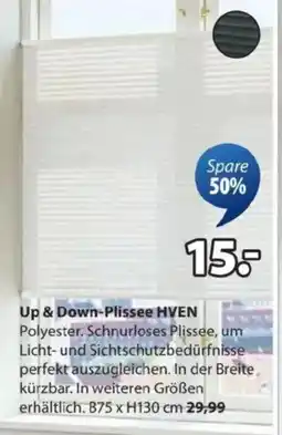 JYSK Up & Down-Plissee HVEN Angebot