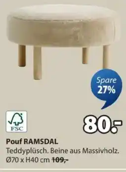 JYSK Pouf RAMSDAL Angebot