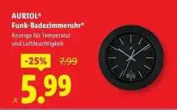 Lidl AURIOL Funk-Badezimmeruhr Angebot