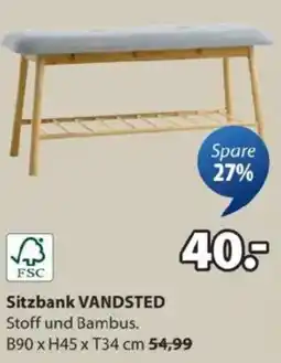 JYSK Sitzbank VANDSTED Angebot