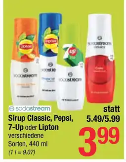 Maximarkt Sirup Classic, Pepsi, 7-Up oder Lipton Angebot