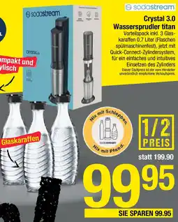 Maximarkt Crystal 3.0 Wassersprudler titan Angebot