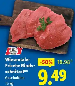 Lidl Wiesentaler Frische Rinds- schnitzel Angebot
