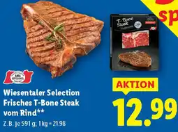 Lidl Wiesentaler Selection Frisches T-Bone Steak vom Rind Angebot