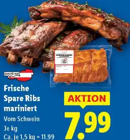 Lidl Frische Spare Ribs mariniert Angebot