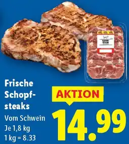 Lidl Frische Schopf- steaks Angebot