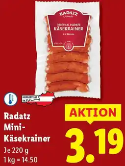 Lidl Radatz Mini Käsekrainer Angebot