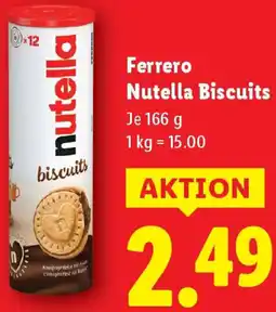 Lidl Ferrero Nutella Biscuits Angebot