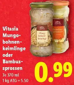 Lidl Vitasia Mungo- bohnen- keimlinge oder Bambus- sprossen Angebot