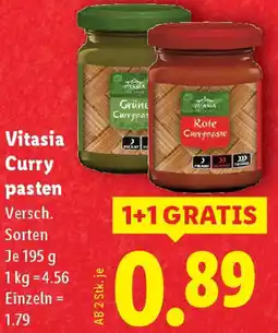 Lidl Vitasia Curry pasten Angebot