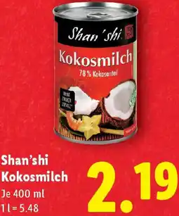 Lidl Shan'shi Kokosmilch Angebot