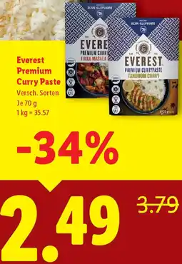 Lidl Everest Premium Curry Paste Angebot