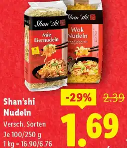 Lidl Shan'shi Nudeln Angebot