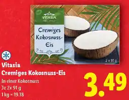 Lidl Vitasia Cremiges Kokosnuss-Eis Angebot