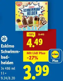 Lidl Eskimo Schwimm badhelden Angebot