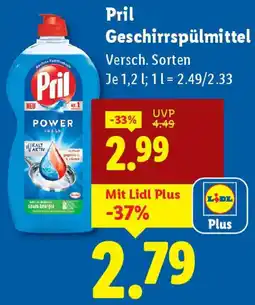 Lidl Pril Geschirrspülmittel Angebot