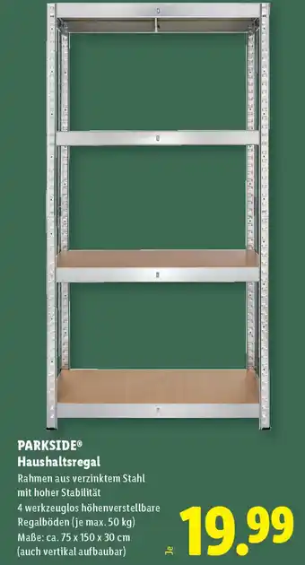 Lidl PARKSIDEⓇ Haushaltsregal Angebot