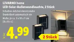 Lidl LIVARNO home LED-Solar-Außenwandleuchte Angebot