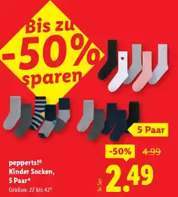 Lidl pepperts!® Kinder Socken Angebot