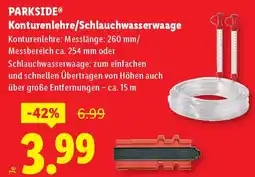 Lidl PARKSIDE® Konturenlehre/Schlauchwasserwaage Angebot