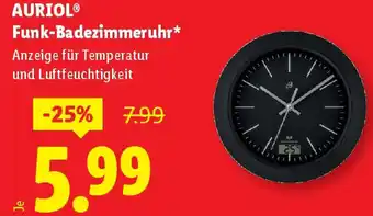 Lidl AURIOL® Funk-Badezimmeruhr Angebot