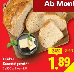 Lidl Dinkel Sauerteigbrot Angebot