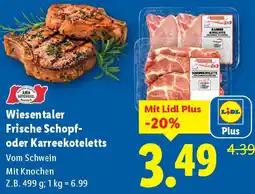 Lidl Wiesentaler Frische Schopf- oder Karreekoteletts Angebot