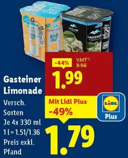 Lidl Gasteiner Limonade Angebot