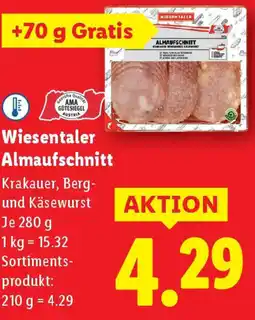Lidl Wiesentaler Almaufschnitt Angebot