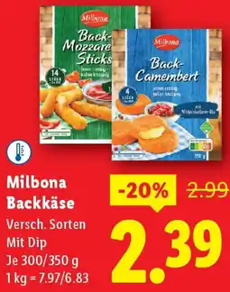 Lidl Milbona Backkäse Angebot
