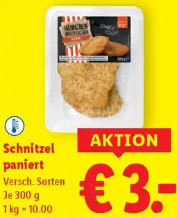 Lidl Schnitzel paniert Angebot