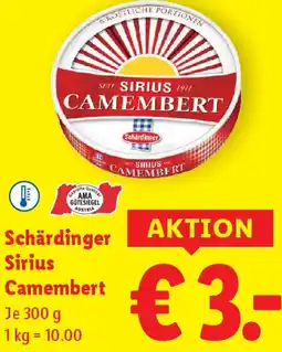 Lidl Schärdinger Sirius Camembert Angebot
