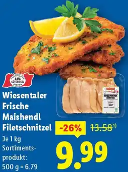 Lidl Wiesentaler Frische Maishendl Filetschnitzel Angebot