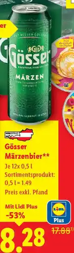 Lidl Gösser Märzenbier Angebot