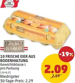 PENNY 10 frische eier aus bodenhaltung Angebot