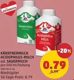 PENNY Kärntnermilch acidophilus-milch od. sauermilch Angebot