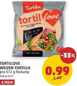 PENNY Tortillove weizen-tortilla Angebot