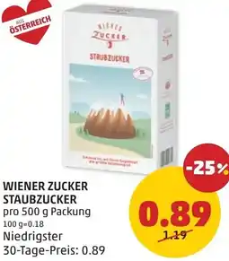 PENNY Wiener zucker staubzucker Angebot