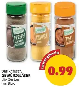 PENNY Delikatessa gewürzgläser Angebot