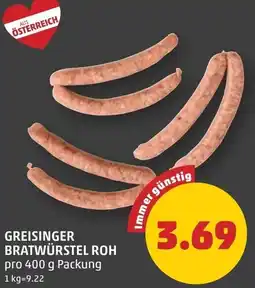PENNY Greisinger bratwürstel roh Angebot